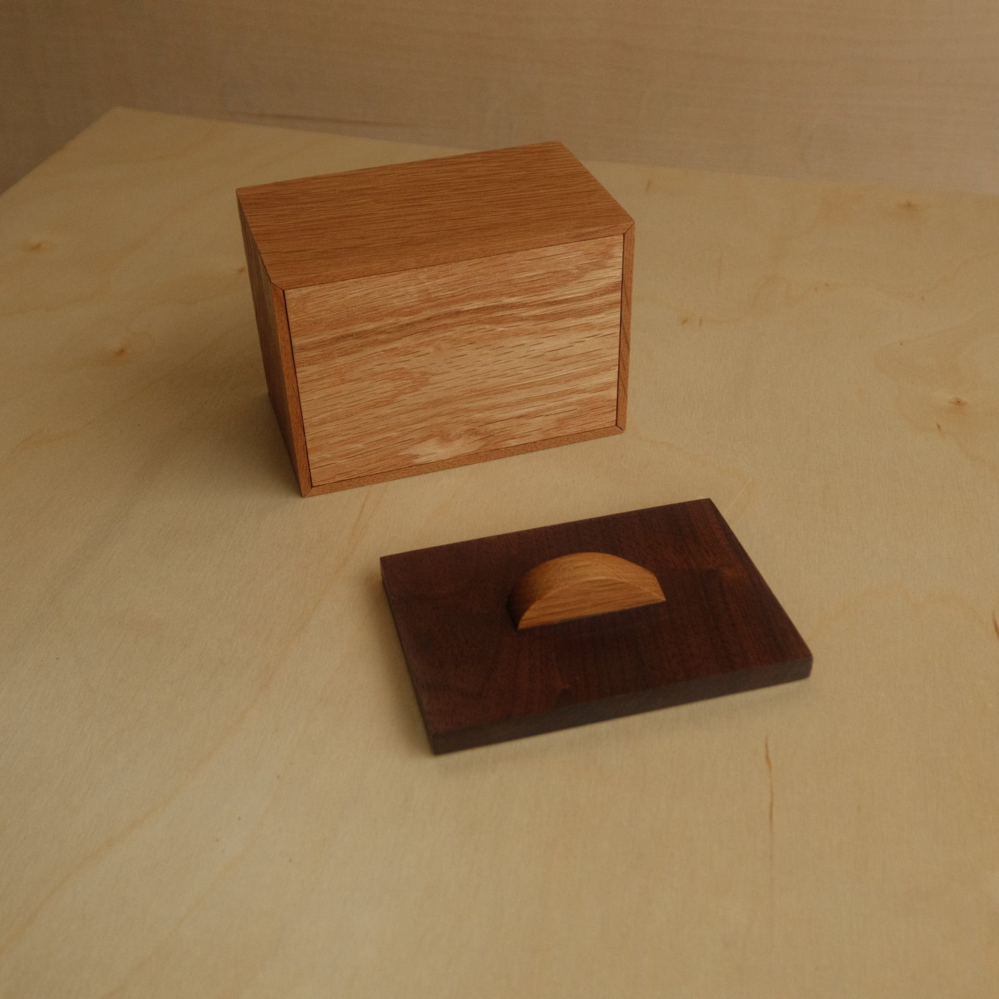 White Oak Decorative Keepsake Box 011