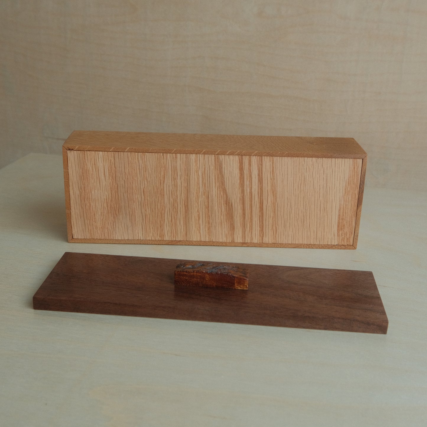 White Oak Decorative Keepsake Box 020