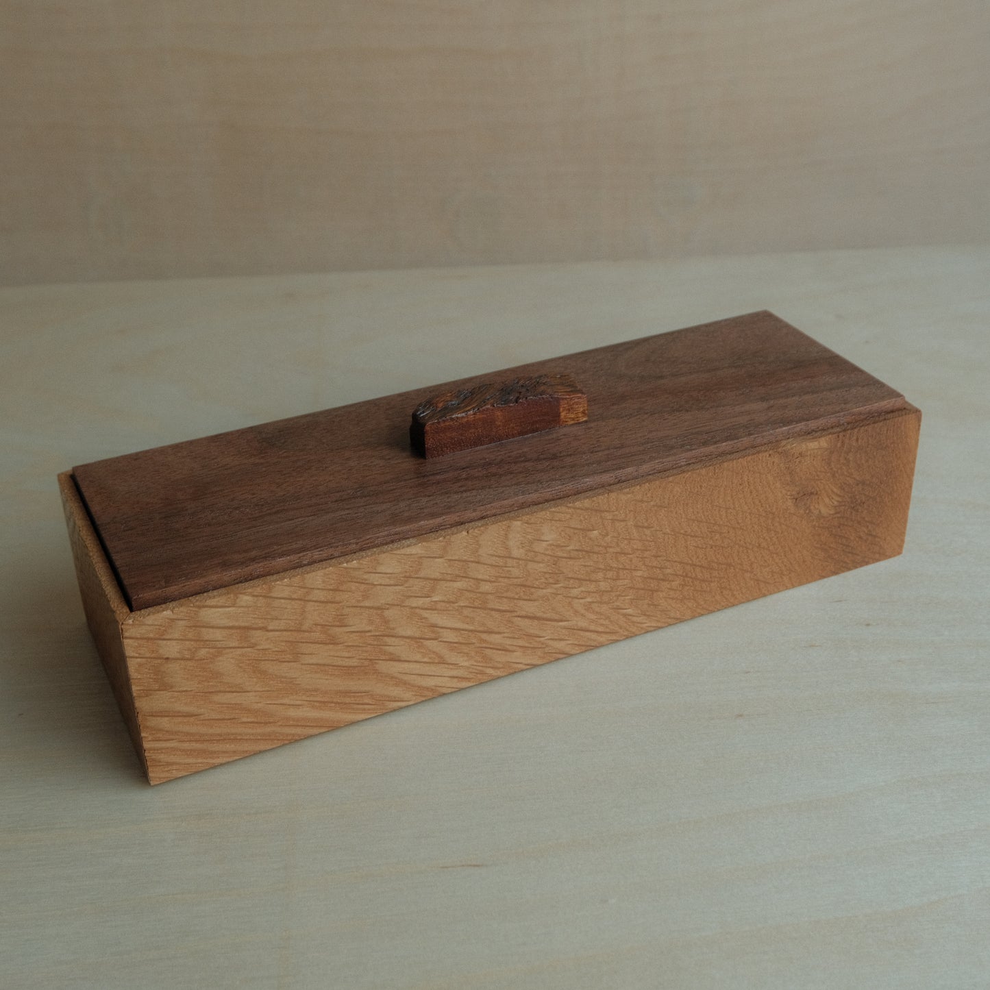 White Oak Decorative Keepsake Box 020