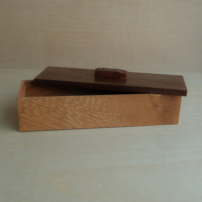 White Oak Decorative Keepsake Box 020
