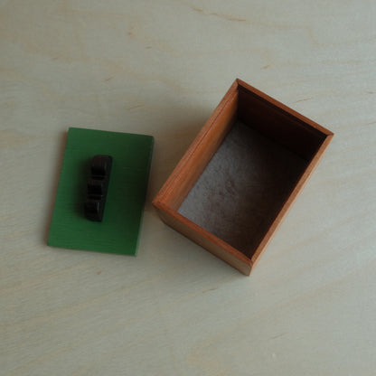 Cherry With Green Lid Decorative Keepsake Box 019