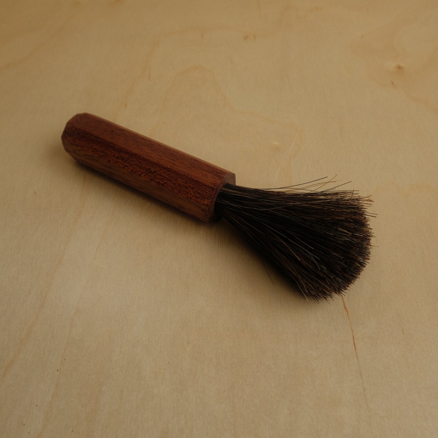 Wooden Horse Hair Espresso Brush With Spanish Cedar Handle