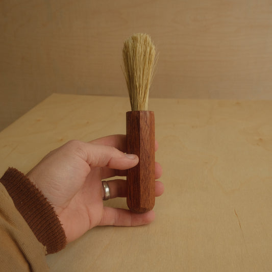 Wooden Tampico Espresso Brush With Spanish Cedar Handle