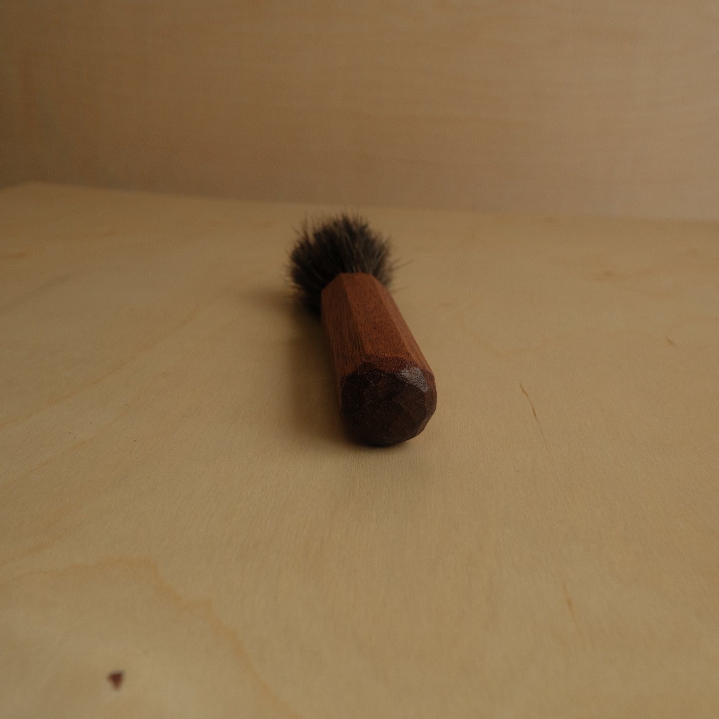 Wooden Horse Hair Espresso Brush With Spanish Cedar Handle