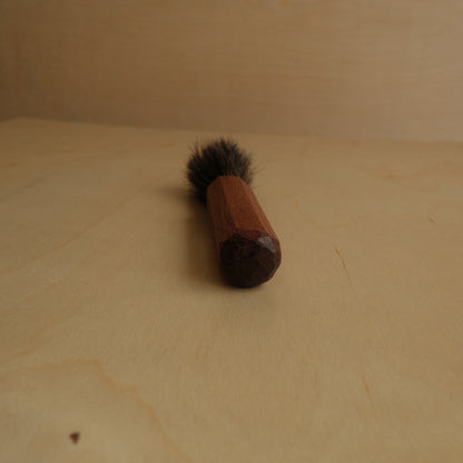 Wooden Horse Hair Espresso Brush With Spanish Cedar Handle