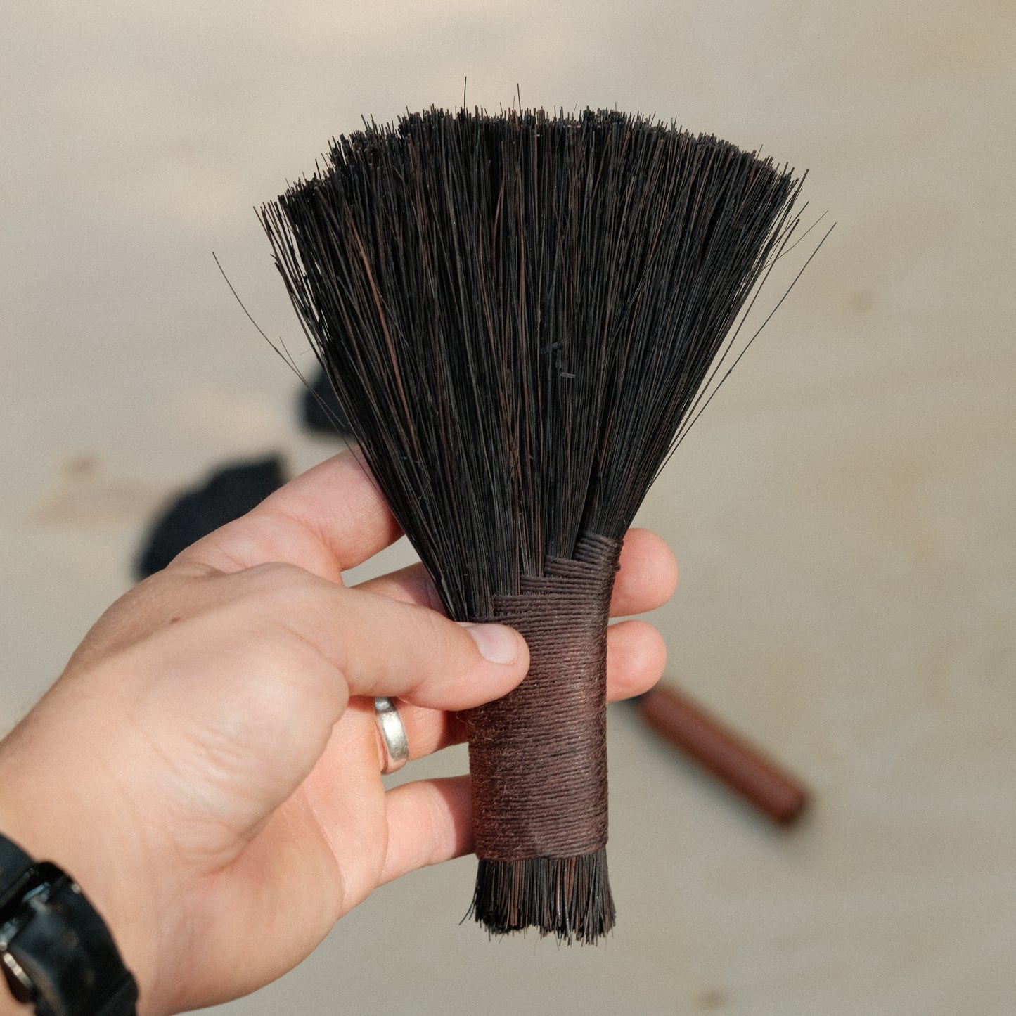 Black Tampico Mini Brush