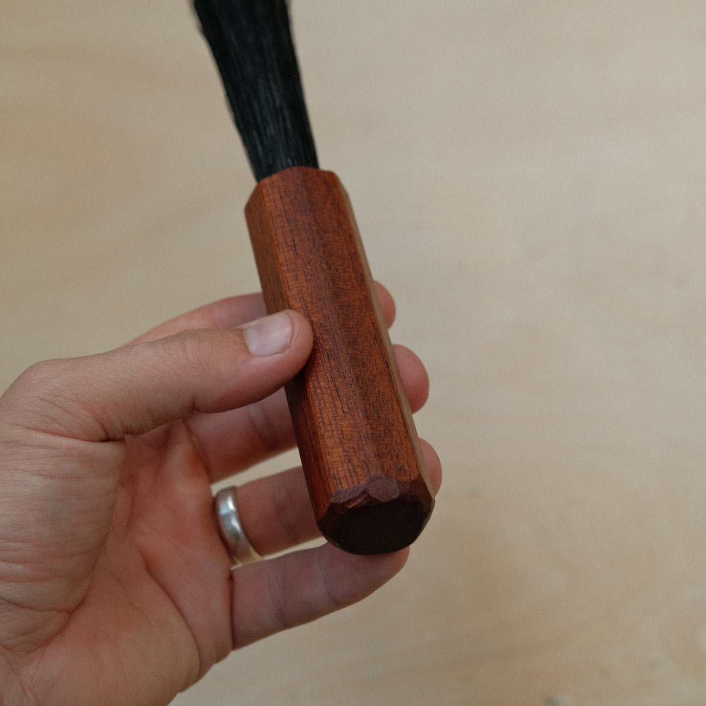 Espresso Brush With Mahogany Handle