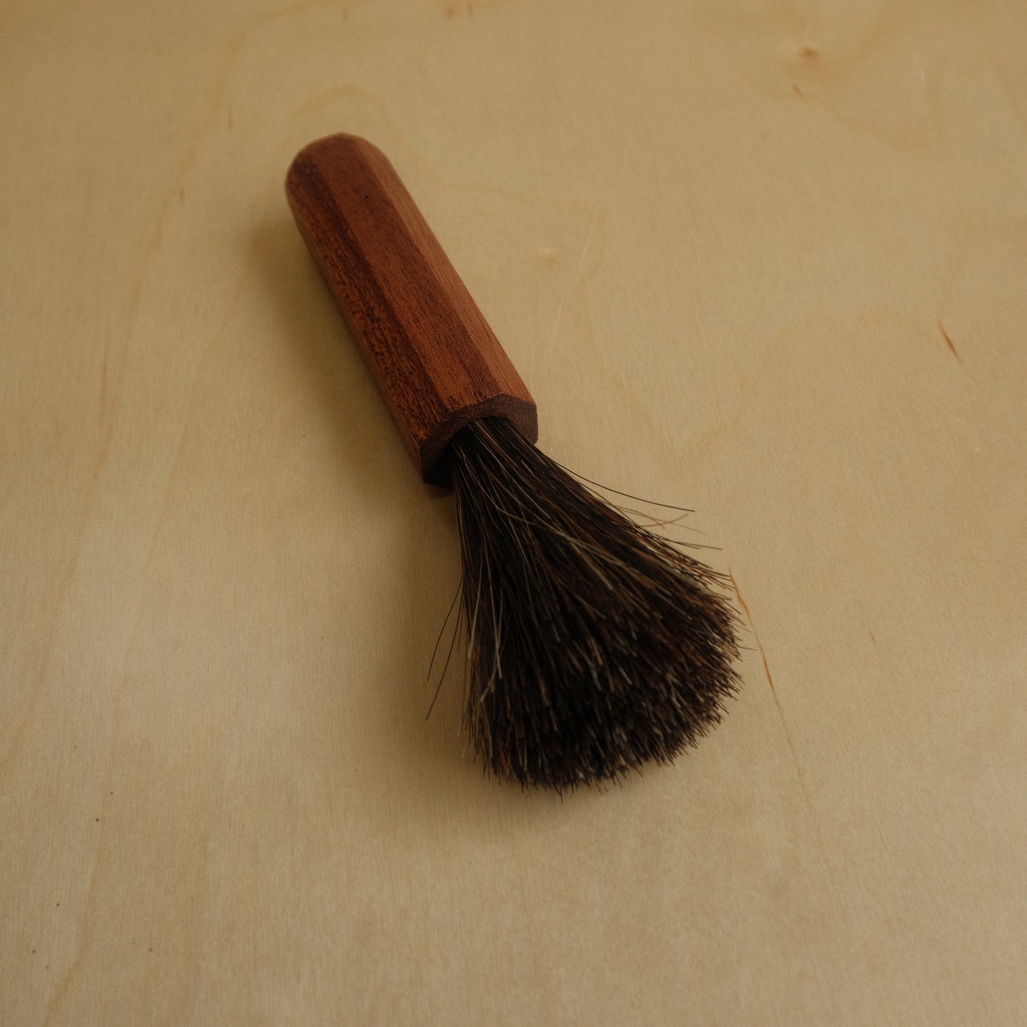 Wooden Horse Hair Espresso Brush With Spanish Cedar Handle