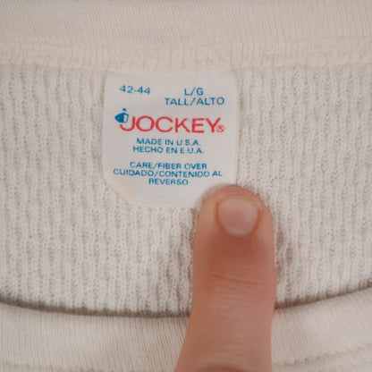 Vintage Jockey Thermal Men’s Medium Long Sleeve Raschel Knit Made in USA