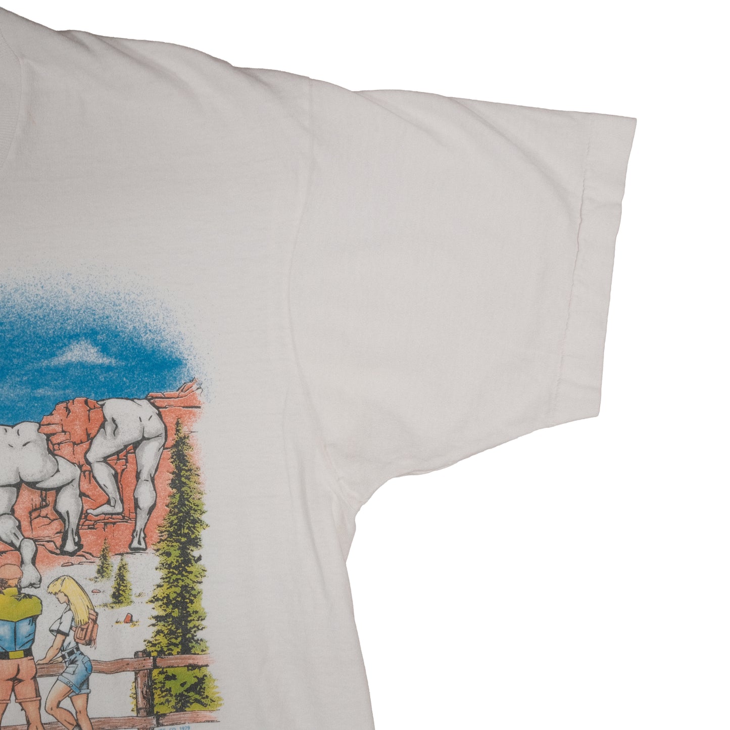 Vintage 70’s Screen Stars Adult Large Mt. Rushmore, South Dakota T-Shirt Funny Single Stitch