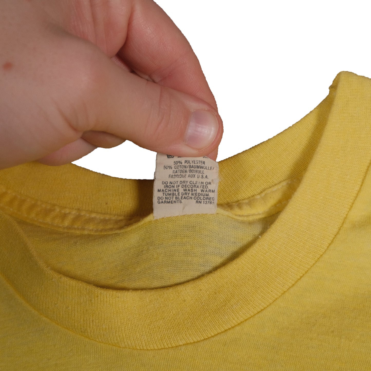 Vintage Team Traverse City, MI T-Shirt Men’s Small Yellow Screen Stars