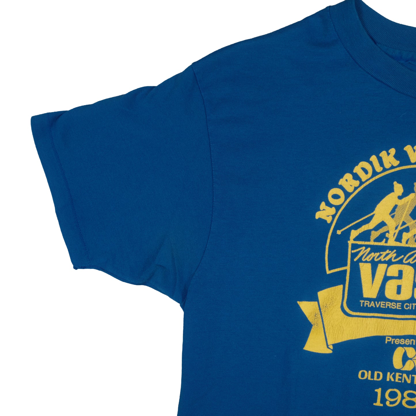 Vintage Traverse City, MI North American Vasa T-Shirt Blue Adult Small