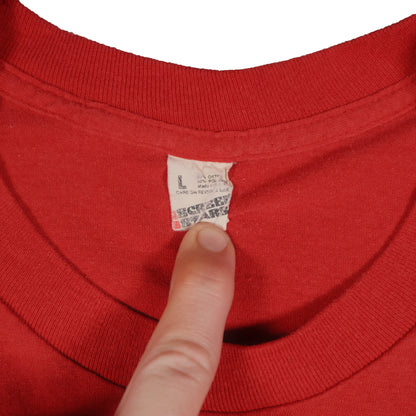 Vintage Detroit Red Wings T-Shirt Adult Small Screen Stars Red Hockey Single Stitch