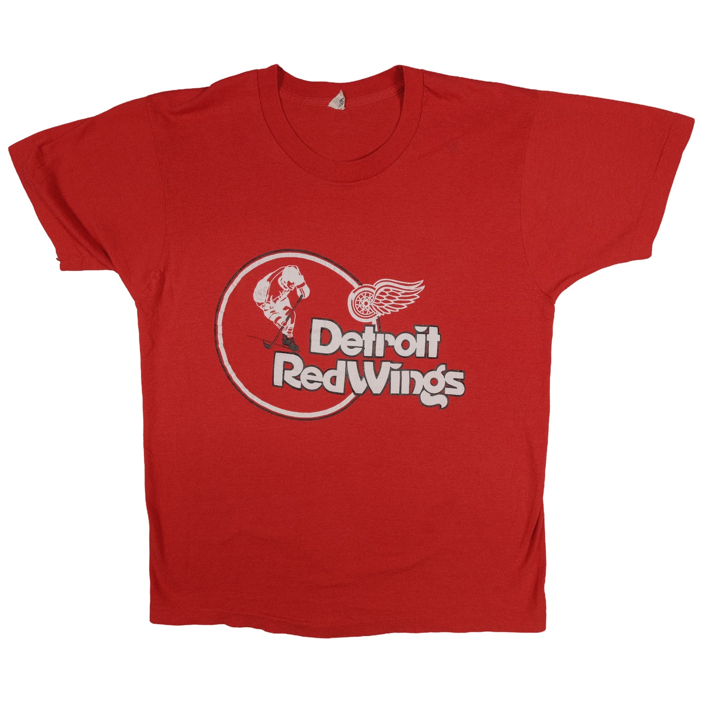 Vintage Detroit Red Wings T-Shirt Adult Small Screen Stars Red Hockey Single Stitch