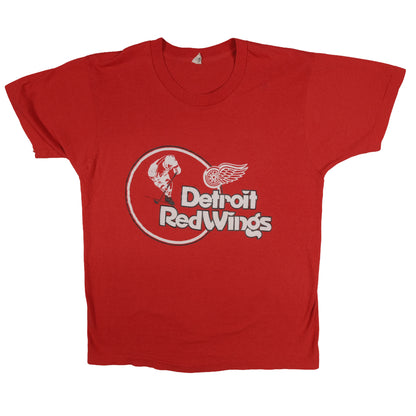 Vintage Detroit Red Wings T-Shirt Adult Small Screen Stars Red Hockey Single Stitch