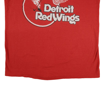 Vintage Detroit Red Wings T-Shirt Adult Small Screen Stars Red Hockey Single Stitch