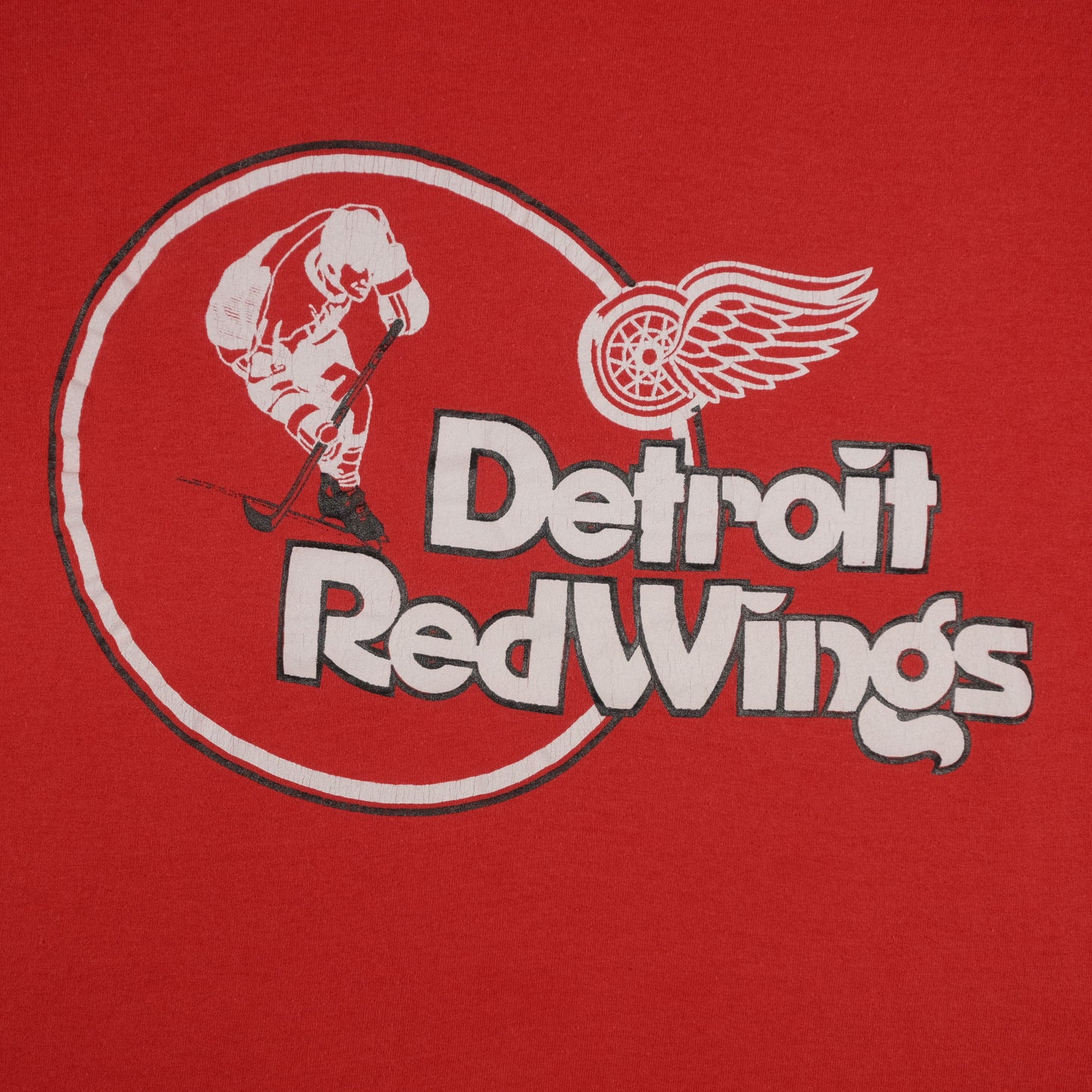 Vintage Detroit Red Wings T-Shirt Adult Small Screen Stars Red Hockey Single Stitch
