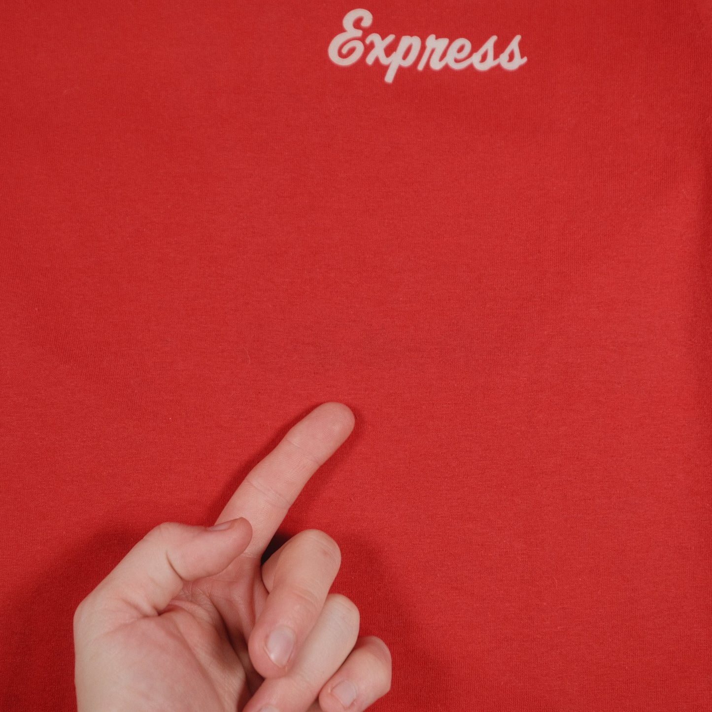 Vintage Screen Stars Adult Small T-Shirt Puff Print Thunder Express Red Single Stitch