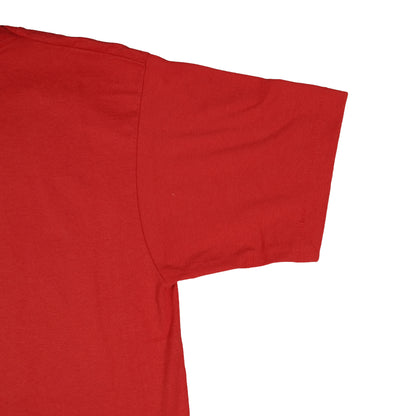 Vintage Screen Stars Adult Small T-Shirt Puff Print Thunder Express Red Single Stitch