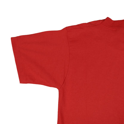 Vintage Screen Stars Adult Small T-Shirt Puff Print Thunder Express Red Single Stitch