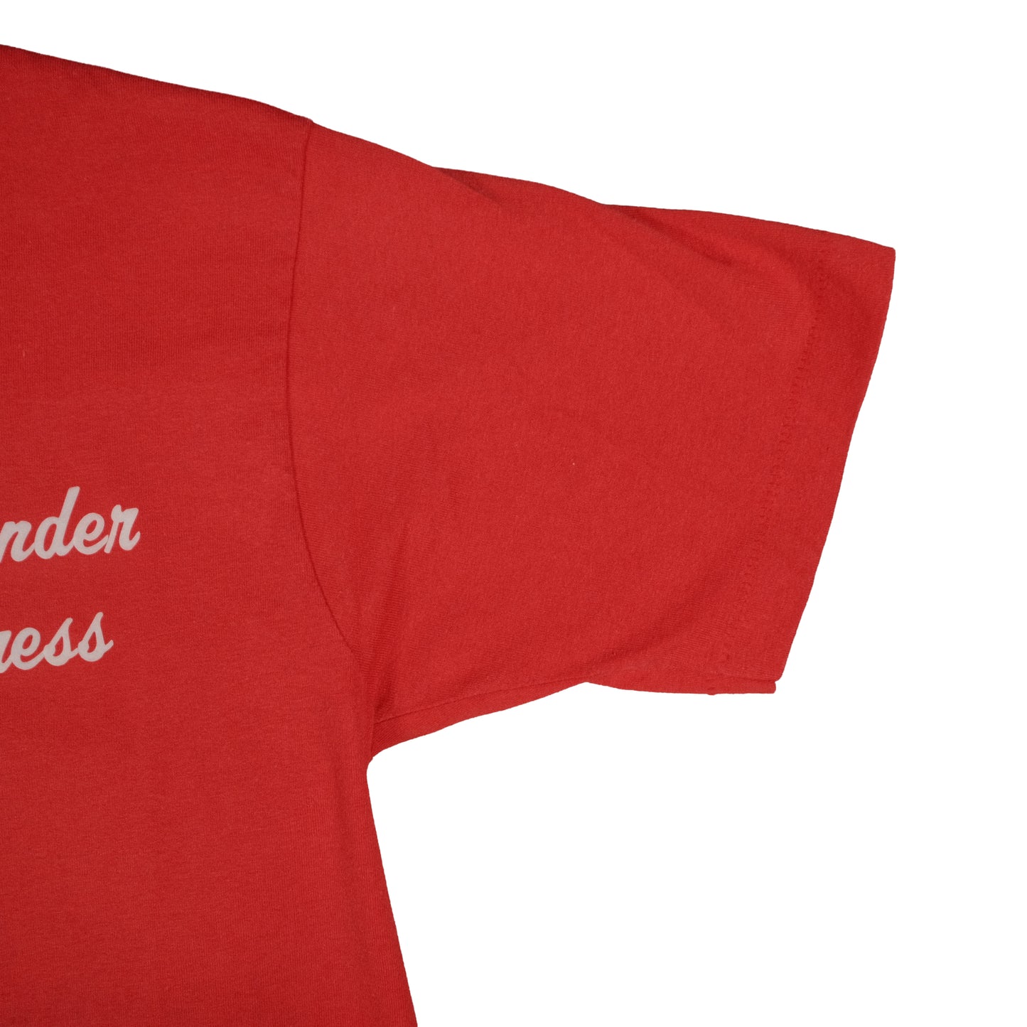 Vintage Screen Stars Adult Small T-Shirt Puff Print Thunder Express Red Single Stitch