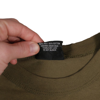 Vintage Rothco T-Shirt Adult Small Olive Green Biohazard Single Stitch