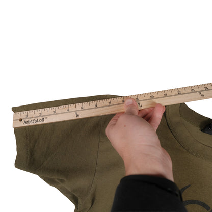 Vintage Rothco T-Shirt Adult Small Olive Green Biohazard Single Stitch