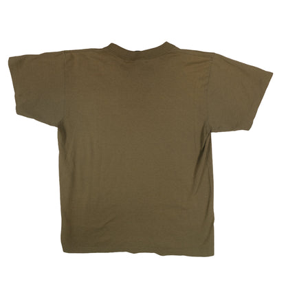 Vintage Rothco T-Shirt Adult Small Olive Green Biohazard Single Stitch