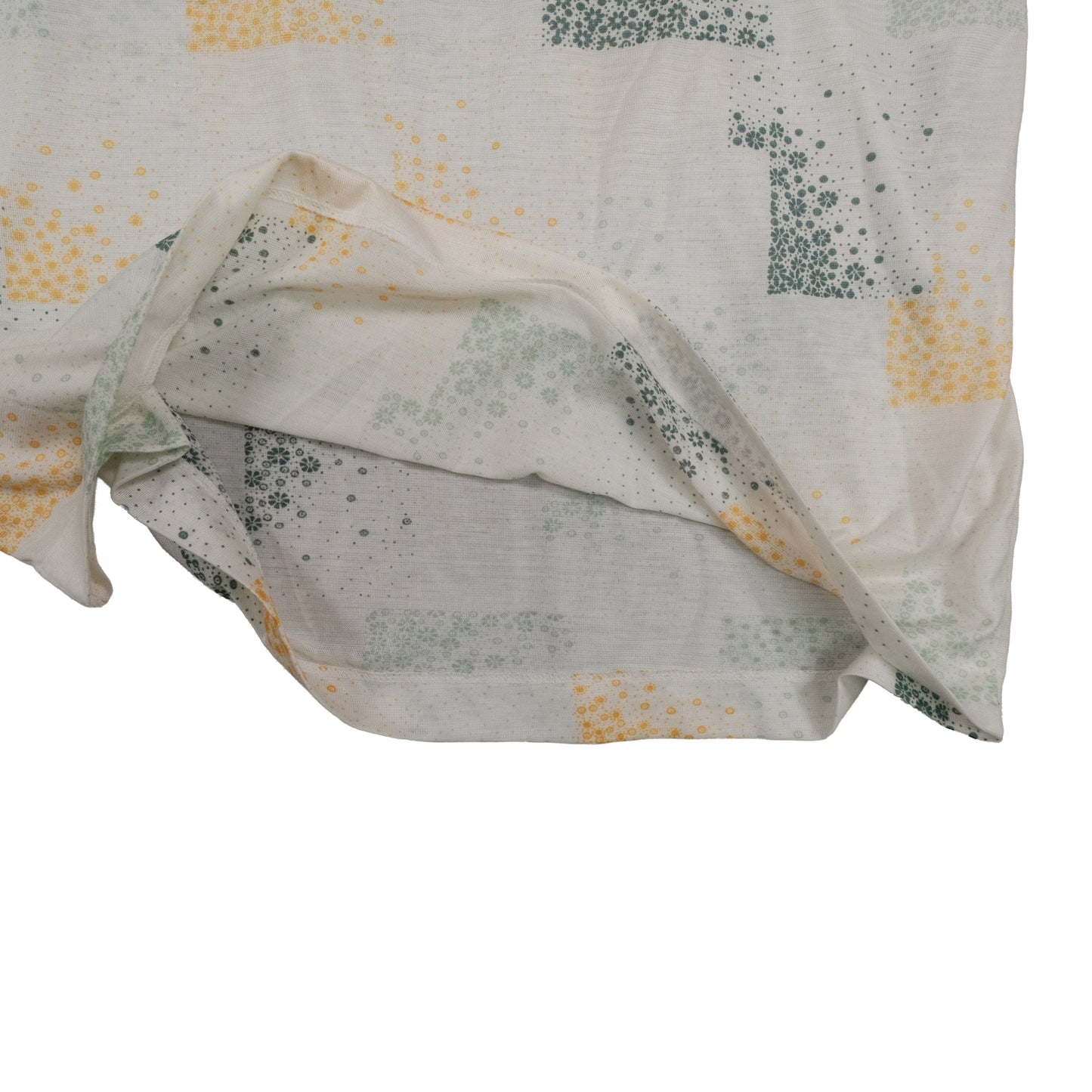 Vintage 70’s Puritan Polo Shirt Men’s Large Poly Knit Floral Pattern Retro Summer