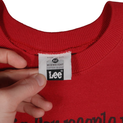 Vintage 80’s Lee Raglan Crewneck Sweatshirt Men’s XLT Deer Hunting Joke