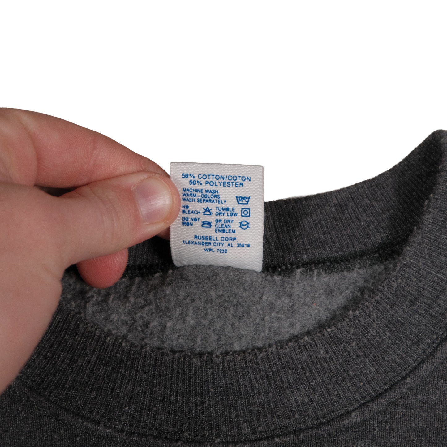 Vintage 80’s Jerzees Roughin’ It Camping Joke Raglan Sweatshirt Adult L USA Made Gray