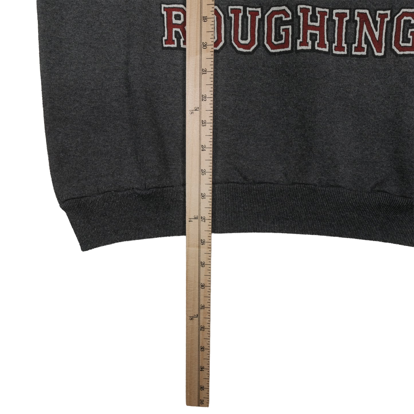 Vintage 80’s Jerzees Roughin’ It Camping Joke Raglan Sweatshirt Adult L USA Made Gray