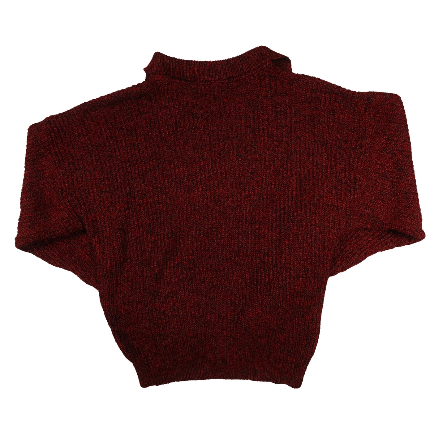 Vintage Botany 500 Acrylic Sweater Cowl Neck Men’s Small USA Made Fisherman Red