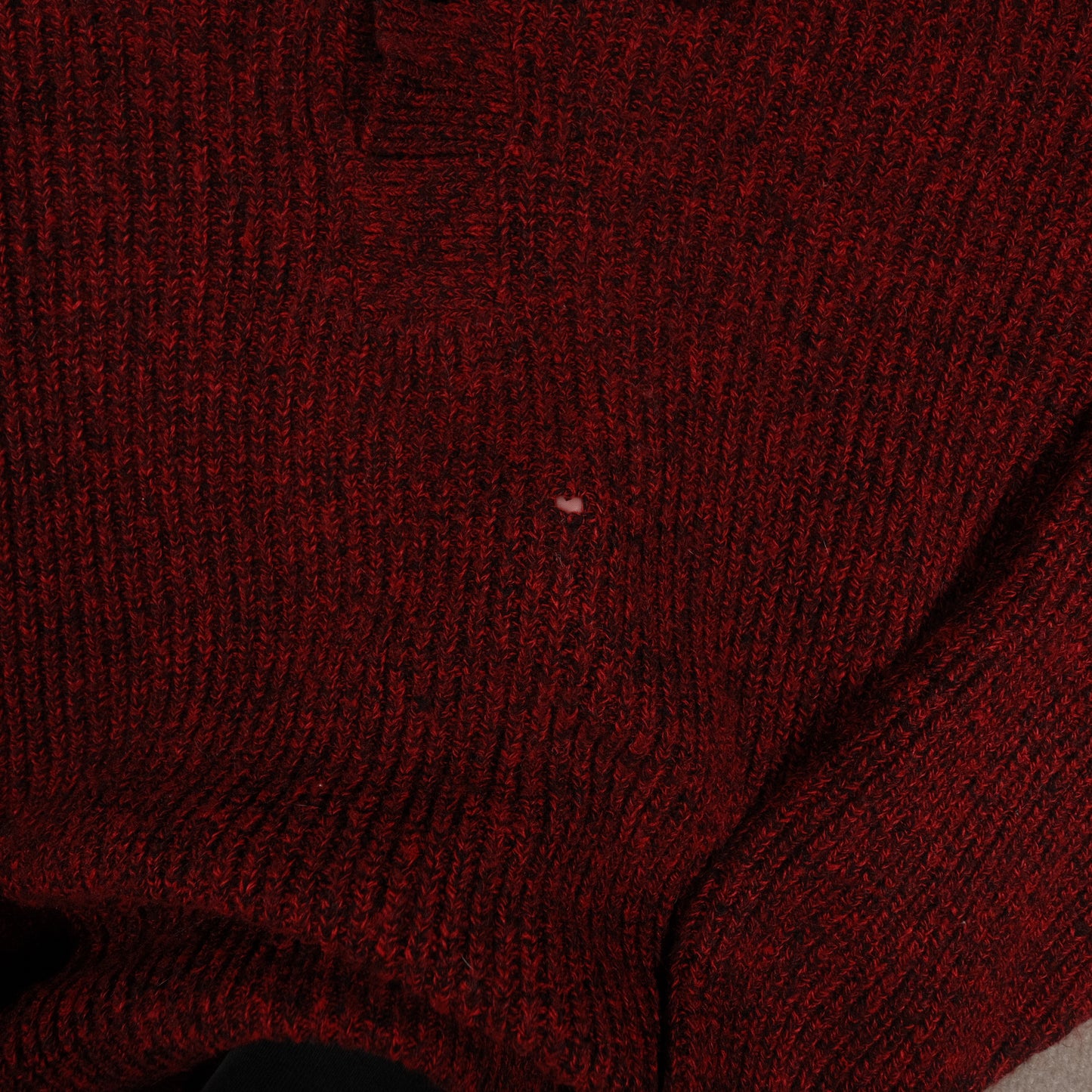 Vintage Botany 500 Acrylic Sweater Cowl Neck Men’s Small USA Made Fisherman Red