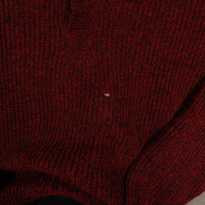 Vintage Botany 500 Acrylic Sweater Cowl Neck Men’s Small USA Made Fisherman Red