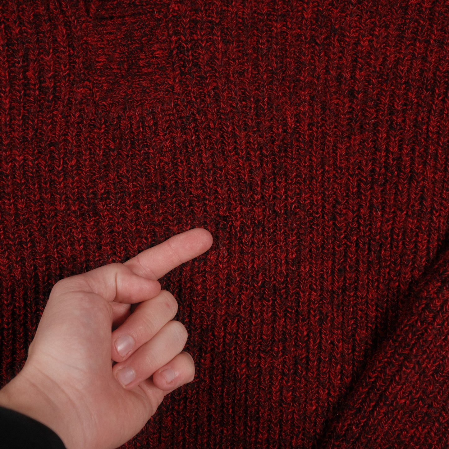 Vintage Botany 500 Acrylic Sweater Cowl Neck Men’s Small USA Made Fisherman Red