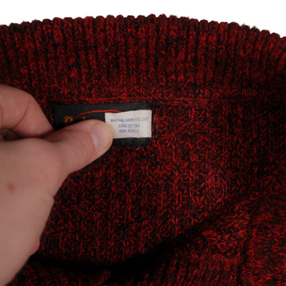 Vintage Botany 500 Acrylic Sweater Cowl Neck Men’s Small USA Made Fisherman Red