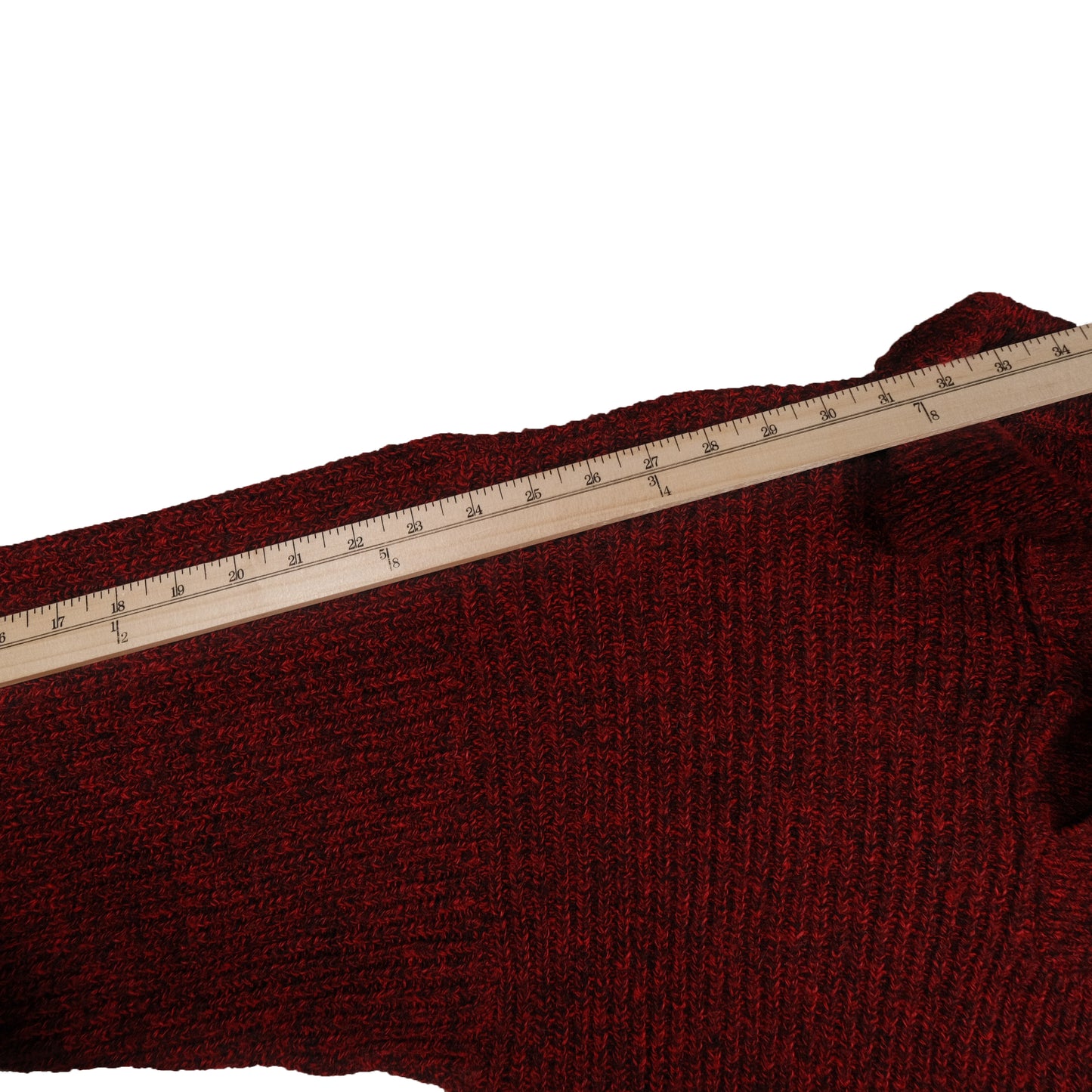 Vintage Botany 500 Acrylic Sweater Cowl Neck Men’s Small USA Made Fisherman Red