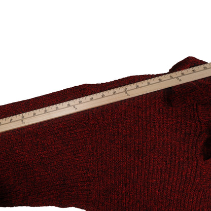 Vintage Botany 500 Acrylic Sweater Cowl Neck Men’s Small USA Made Fisherman Red