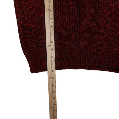 Vintage Botany 500 Acrylic Sweater Cowl Neck Men’s Small USA Made Fisherman Red