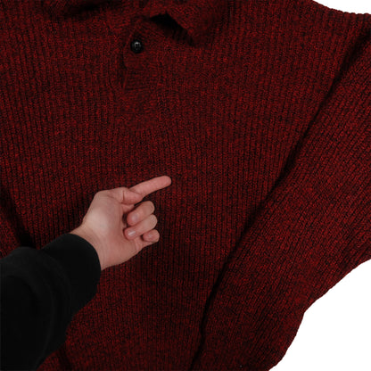 Vintage Botany 500 Acrylic Sweater Cowl Neck Men’s Small USA Made Fisherman Red
