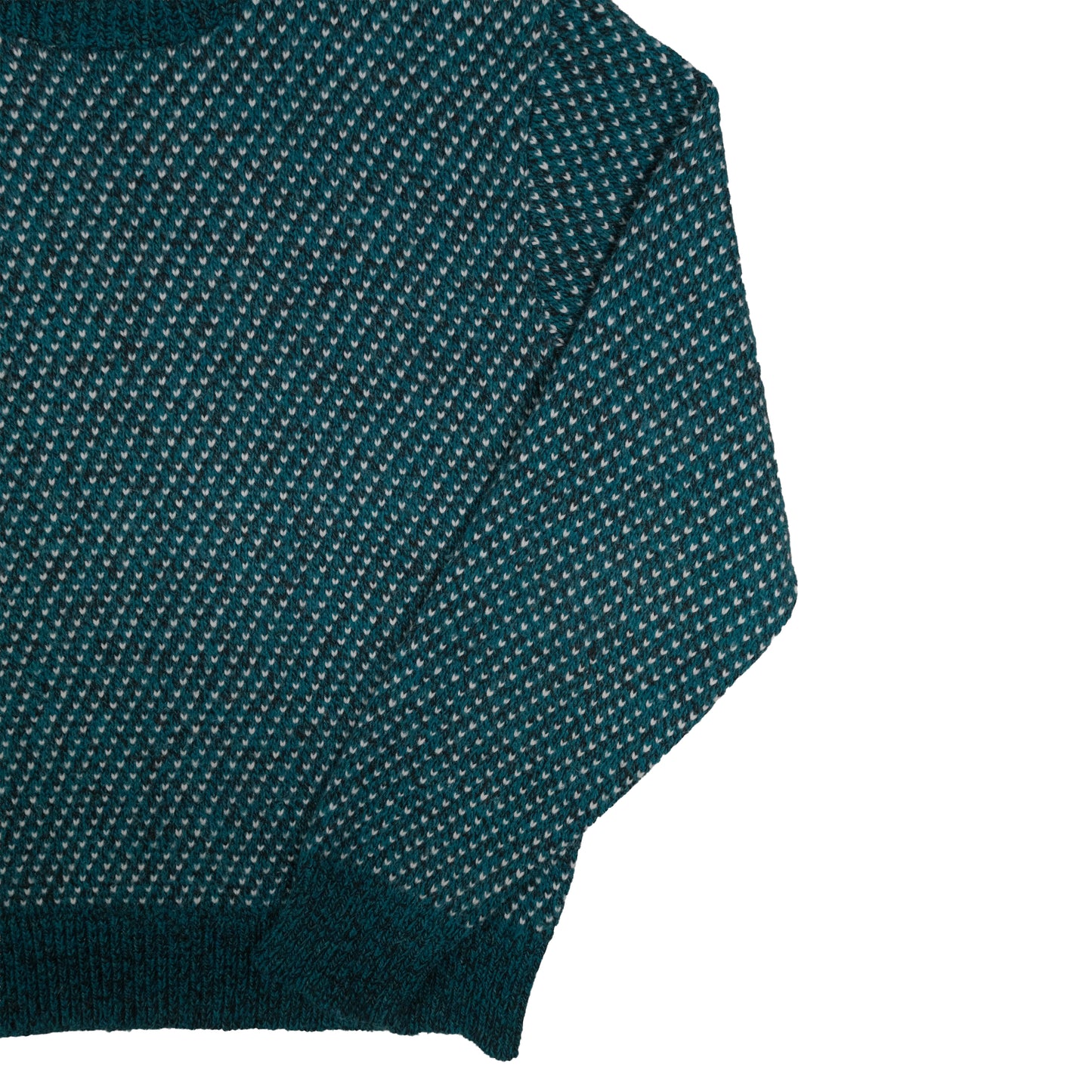 Vintage Wool Blend Men’s L Sweater Teal Birdseye Traverse City, MI