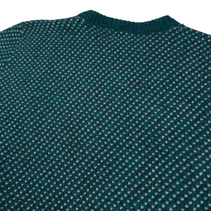 Vintage Wool Blend Men’s L Sweater Teal Birdseye Traverse City, MI