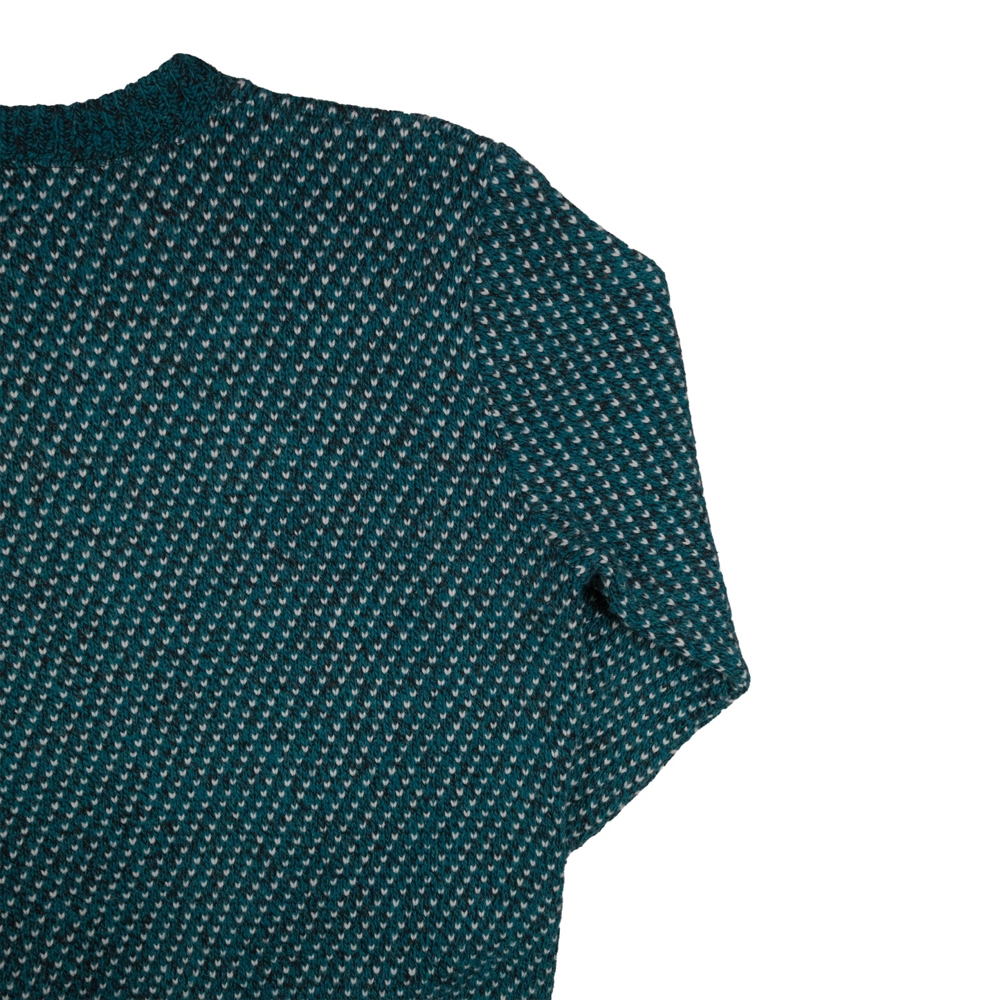 Vintage Wool Blend Men’s L Sweater Teal Birdseye Traverse City, MI