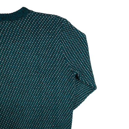 Vintage Wool Blend Men’s L Sweater Teal Birdseye Traverse City, MI