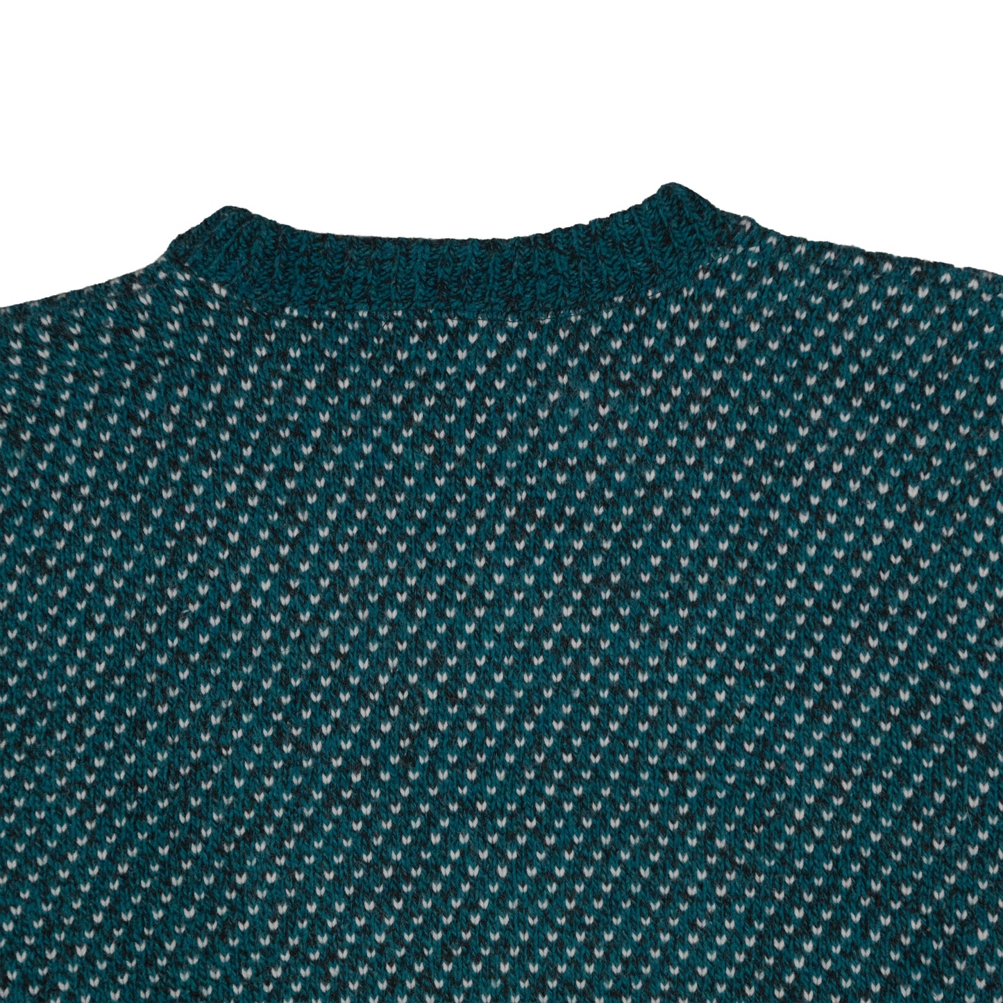 Vintage Wool Blend Men’s L Sweater Teal Birdseye Traverse City, MI
