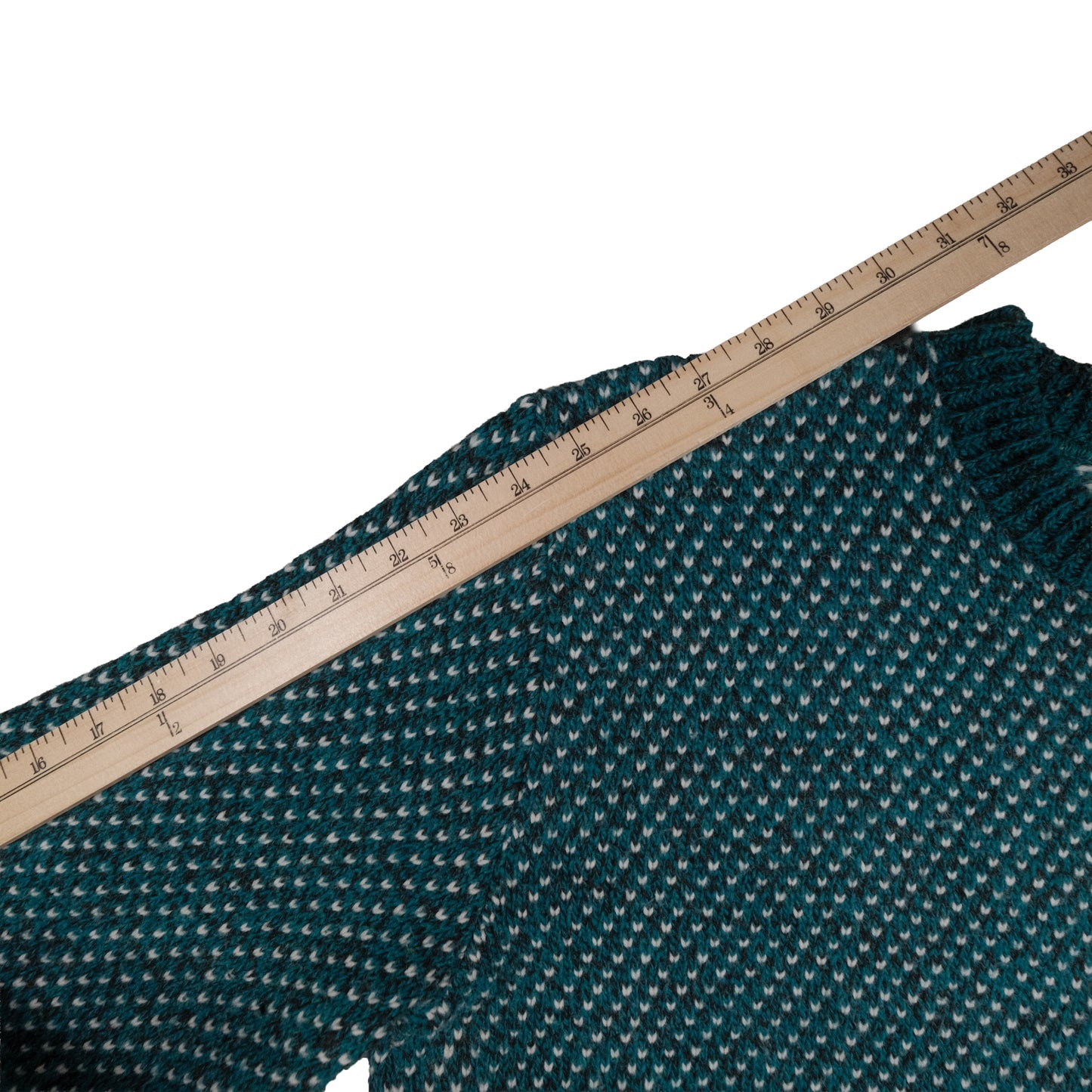 Vintage Wool Blend Men’s L Sweater Teal Birdseye Traverse City, MI