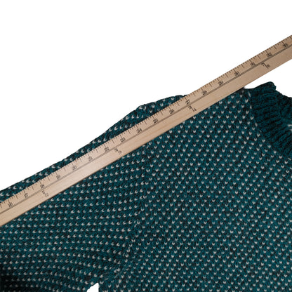 Vintage Wool Blend Men’s L Sweater Teal Birdseye Traverse City, MI