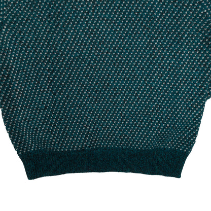 Vintage Wool Blend Men’s L Sweater Teal Birdseye Traverse City, MI