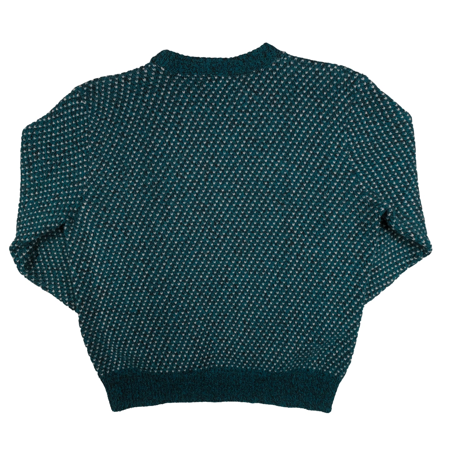 Vintage Wool Blend Men’s L Sweater Teal Birdseye Traverse City, MI